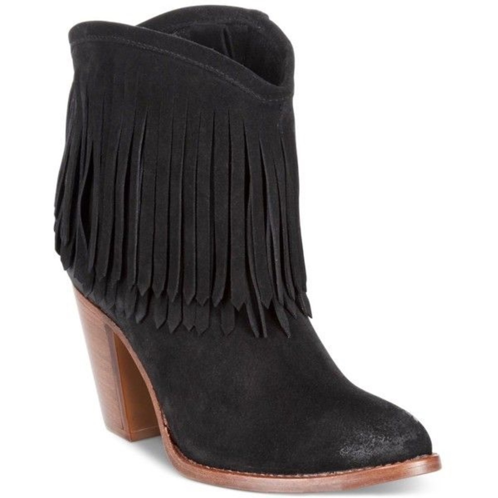Ilana black fringe short